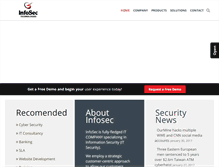 Tablet Screenshot of infosectechno.com